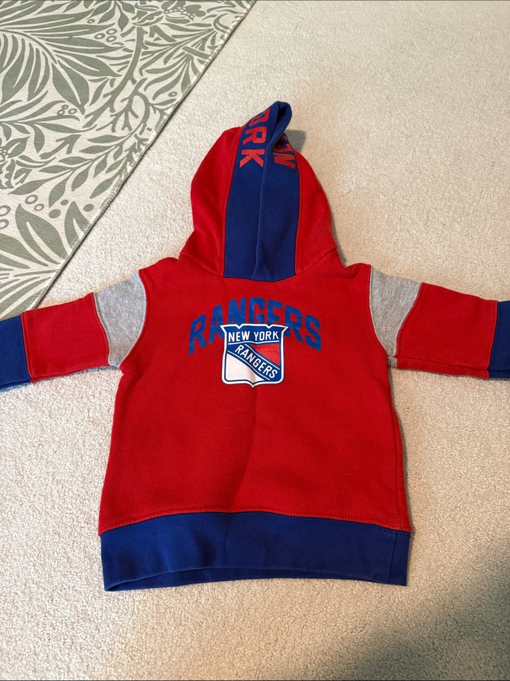 NHL New York Rangers Red, Blue & Gray Kids Hoodie